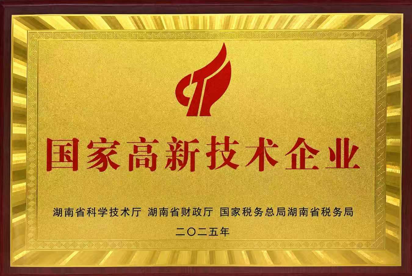 多次元教育国家高新技术企业牌匾,编号GR202543001149